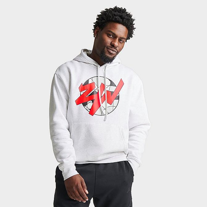 MEN'S JORDAN ZION INITIALS GRAPHIC FLEECE PULLOVER HOODIE