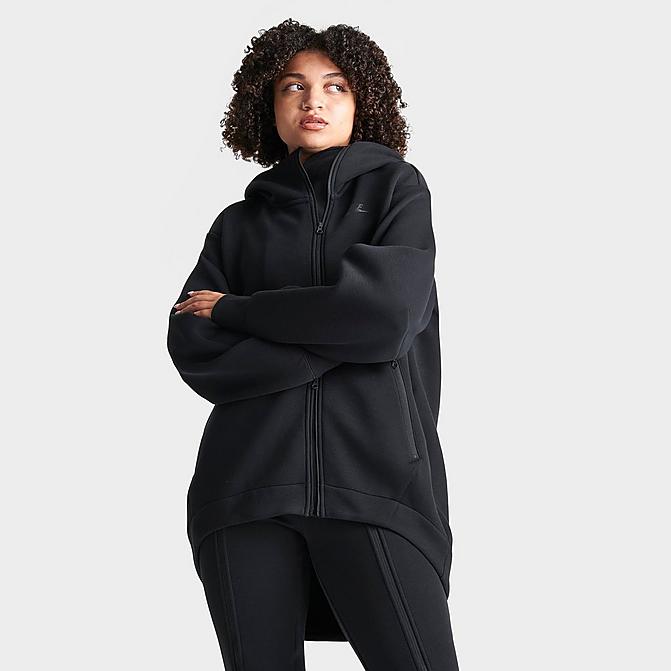 WOMEN'S NIKE SPORTSWEAR TECH FLEECE OVERSIZED CAPE FULL-ZIP HOODIE