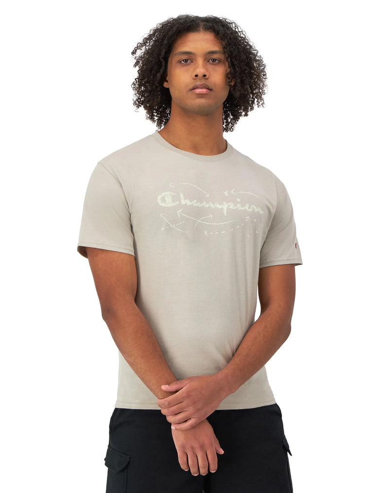 Classic Graphic T-Shirt, Script Play Lines