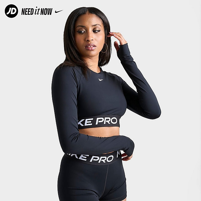 WOMEN'S NIKE PRO 365 DRI-FIT CROPPED LONG-SLEEVE T-SHIRT