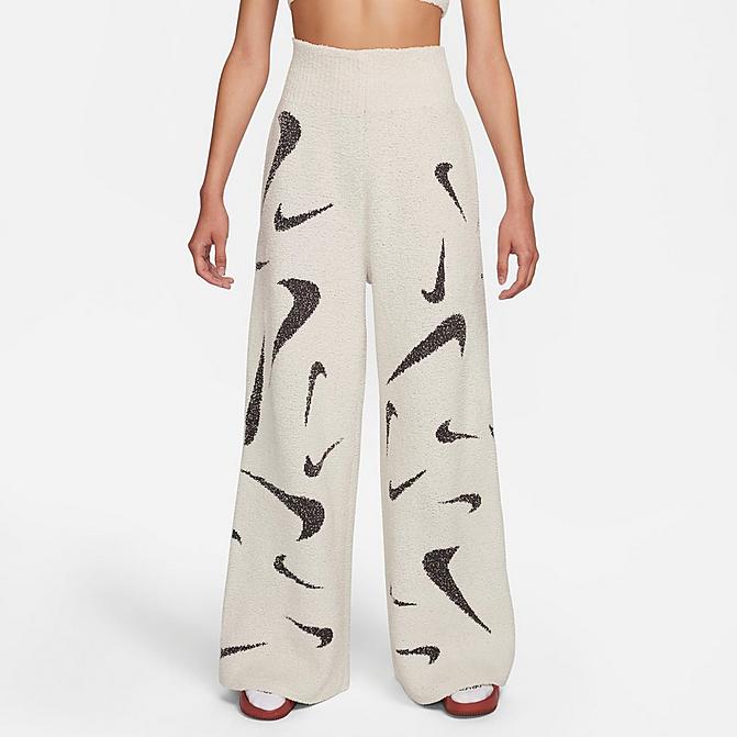 WOMEN'S NIKE SPORTSWEAR PHOENIX WIDE-LEG COZY KNIT PANTS