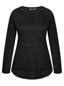 Rivelino Plus Size Workout Tops for Women Long Sleeve Shirts Yoga T-Shirt Athletic Tee Tops