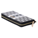 Michael Kors Women's Jet Set Travel Large Continental Jacquard Wallet MK Black Multi
