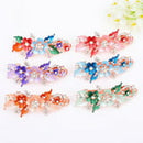 CXDa Women Rhinestone Flower Butterfly Hairpin Hair Clip Barrette Ponytail Holder