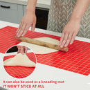 Silicone Baking Mat Roll 16IN*5FT Free Cutting, Non-Slip Pastry Mat, Non-Stick Reusable