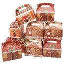 SAYFUT Christmas Treat Boxes, 24 Pieces Xmas Cardboard Present Candy Cookie Boxes