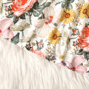 PatPat Toddler Girl Flower Dress Girl Clothes Ruffled Cardigan Set for Girl, 2-piece, Sizes 18M-6Y Girl Dress