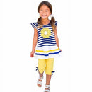 CHGBMOK 2Pcs Baby Girls Kids Cute Flower T-Shirt Tops+Shorts Pants Outfits Summer Clothes 1-8Y