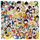 Cartoon Stickers Dragon Ball Super Anime for Kids, 50pcs Japanese Anime Stickers for Water Bottles,iPhone,Styling Cute Toys Doodle PVC Creative