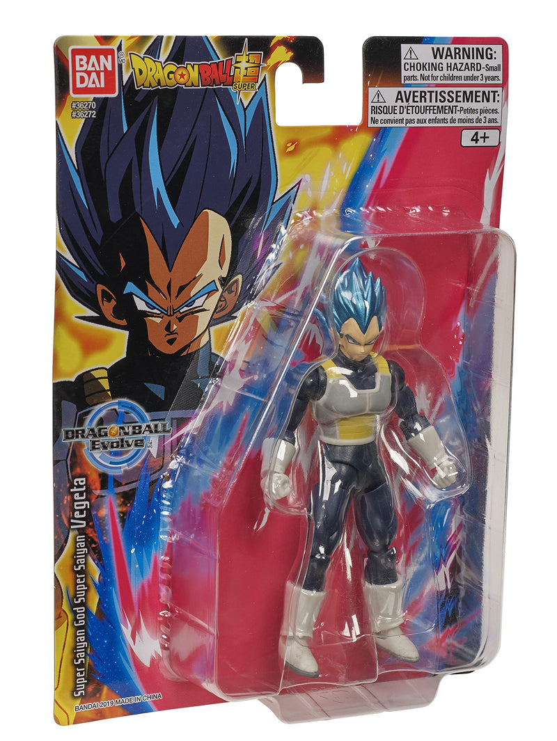 Bandai Namco - Dragon Ball Super - Super Saiyan Blue Vegeta, Dragon Ball Evolve 5" Action Figure