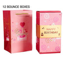 Happy Birthday Surprising Boxes Bouncing Red Envelope Gift Boxes for Family Friend Neighbor Gift