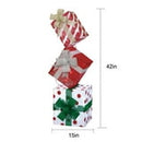 Light-up Stacked Gift Boxes with 60 Cool White LED Lights, 42in, by Holiday Time