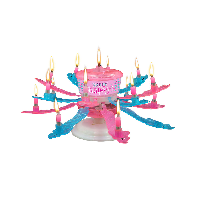 Best Party Ever Incredible Candle Pink and Teal, 2 Pack