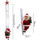 Santa Climbing Ladder Electric Santa Claus Climbing Rope Ladder Decoration