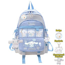 Sanrio Cinnamoroll Women Backpacks Waterproof Nylon School Backpack Teenage Girl
