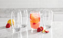 Mainstays Ellendale Drinking Glasses, 16 Ounces, Set of 8