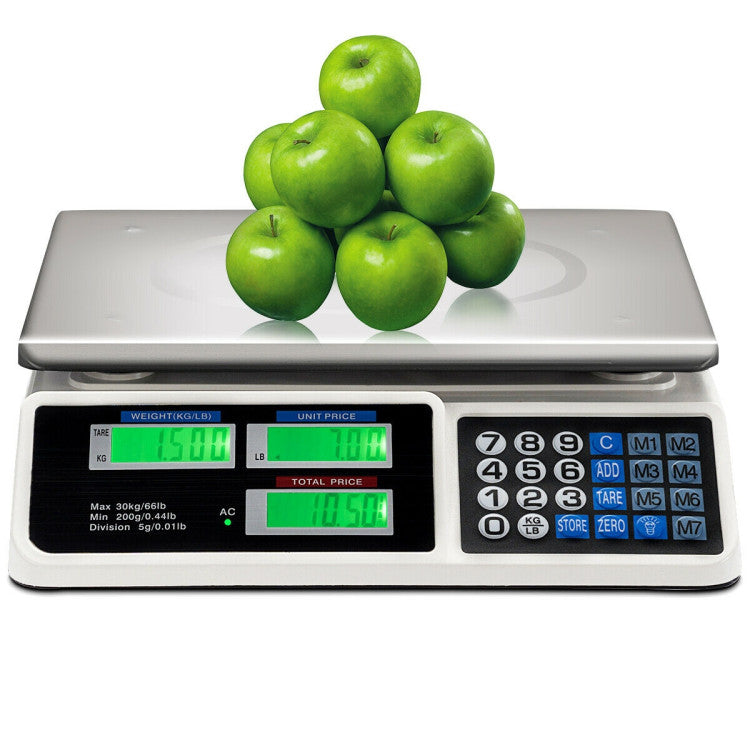 66 lbs Digital Weight Food Count Scale