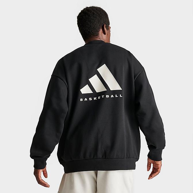 ADIDAS BASKETBALL FLEECE CREWNECK SWEATSHIRT