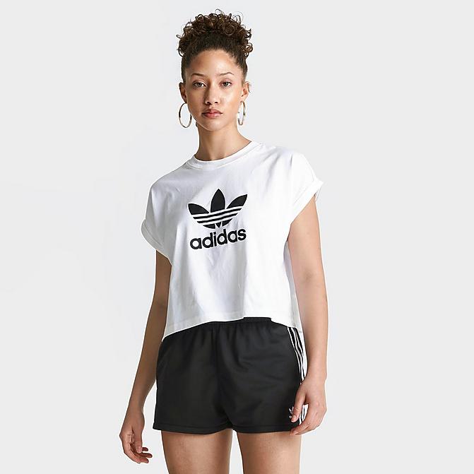 WOMEN'S ADIDAS ORIGINALS ADICOLOR CLASSICS CROPPED TREFOIL T-SHIRT