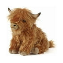 Living Nature 12" Plush Highland Cow Large Plush Animal with Sound