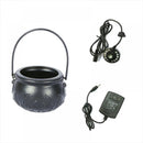 Halloween Party Decorations - Witches Cauldron with lights Mist - Black Plastic Bowl Decor - Hocus Pocus Candy Bucket Decoration f-