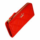 Kate Spade PWRU4230-608 Women's Emerson Place Nisha Zip Around Cajun Shrimp Leather Wallet