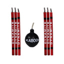 Way to Celebrate! Boom Dynamic Birthday Candles, Assorted Colors, 7 Pieces
