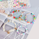 FGY 5540PCS Clay Beads Kit 24 Colors 6mm, DIY Bead Bracelet Kit for Necklaces Jewelry Making