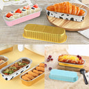 72pcs Mini Loaf Pans with Lids and Spoons 200ML Aluminum Foil Baking Tins for Bread Muffin