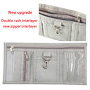 Leyeve wallet,Teen Wallet with Coin Pocket,Kids Wallets for Boys,RFID Trifold Canvas Outdoor Sports Wallet for Kids,Front Pocket Wallet with Magic Sticker-Spiders