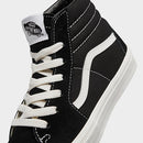 Vans Big Kids' Sk8-Hi Casual Shoes in Black/Black Size 6.0 Canvas/Suede