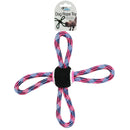 11" 4-Way Rope Dog Pull with Tennis Ball Center