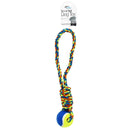 Tennis Ball Dog Pull Tug Toy with Twisted Rope Handle