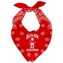 Fresh Pawz Death Row Red Cooling Bandana in Size Small
