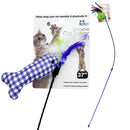 37" Cat Teaser Wand with Ribbon and Toy