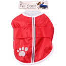Lightweight Pet Coat with Felt Lining Hook and Loop Closure