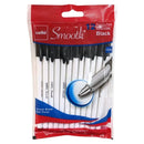 Cello 12 Pack Smooth Ballpoint Black Pens