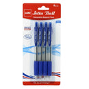 Cello 4 Pack 1.0mm Jetta Retractable Ballpoint Blue Pens
