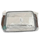 Winifred and Lily 16"x12" Grey Corduroy Rectangular Pet Storage Bin with Paw Print Patch