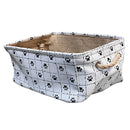 Winifred and Lily 16"x12" Paw Grid Rectangular Pet Storage Bin