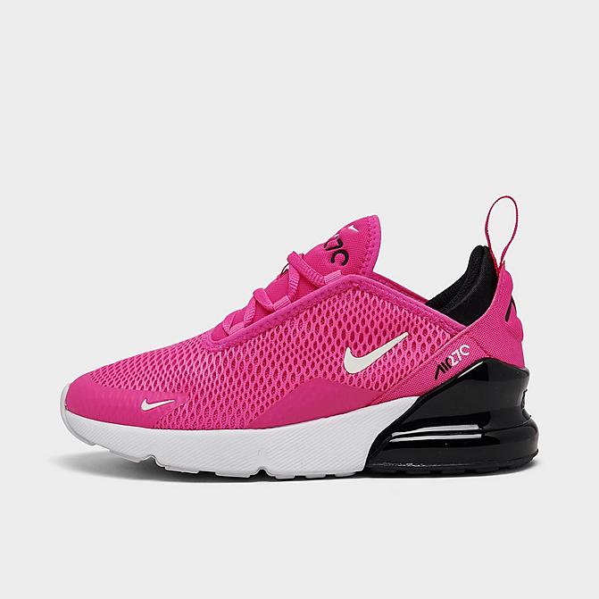 Nike Girls' Little Kids' Air Max 270 Casual Shoes in Pink/Laser Fuchsia