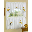 Achim Embellished Tier Curtain and Swag Set -Sunshine
