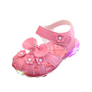 B91xZ Toddler Girl Sandals Princess Shoes Sandals Dancing Kids Bowknot Shoes Flowers Shoes Shoes Girls Girls for Toddler,Sizes 7