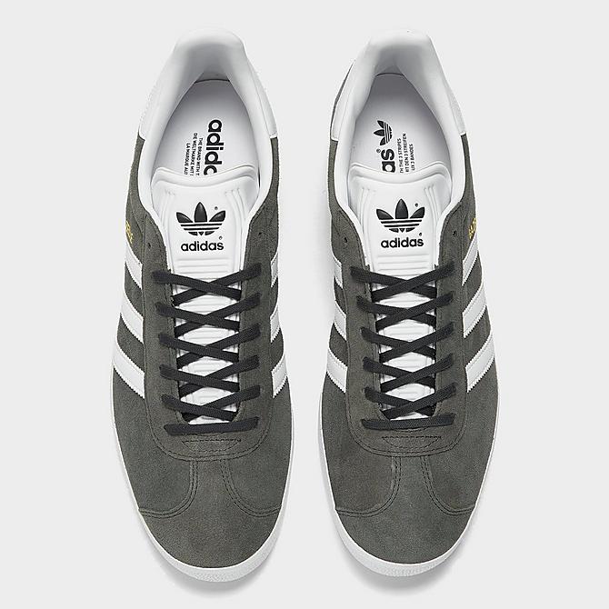 Adidas Men's Originals Gazelle Casual Shoes in Grey/Solid Grey