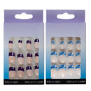 French Tip Artificial Nails Countertop Display