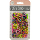 Snag-Free Colored Hair Elastics Set