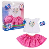 Baby Alive Single Outfit Set, White Tee Pink Tutu, Kids Toys for Ages 3 Up Gifts