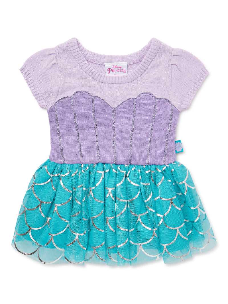 Baby Girls Ariel Cosplay Sweater Dress, Sizes 0/3M-6/9M