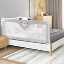 Vertical Lifting Baby Bedrail Guard with Double Safety Child Lock - Large