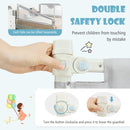Vertical Lifting Baby Bedrail Guard with Double Safety Child Lock - Large